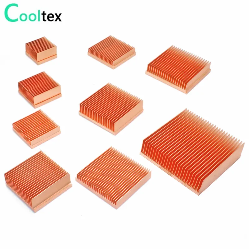 Reines Kupfer Kühlkörper DIY Kühlkörper Kühler Kühlung Kühler für Raspberry pi Elektronische 3D drucker CHIP IC MOS Wärmeableitung