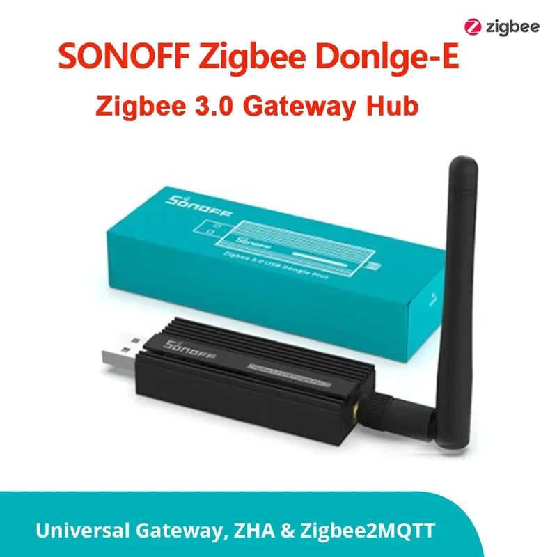 SONOFF Zigbee 3.0 USB-Dongle Plus ZBDongle-E Smart Home Zigbee Gateway Bridge Hub über Home Assistant, OpenHAB und Zigbee2MQTT