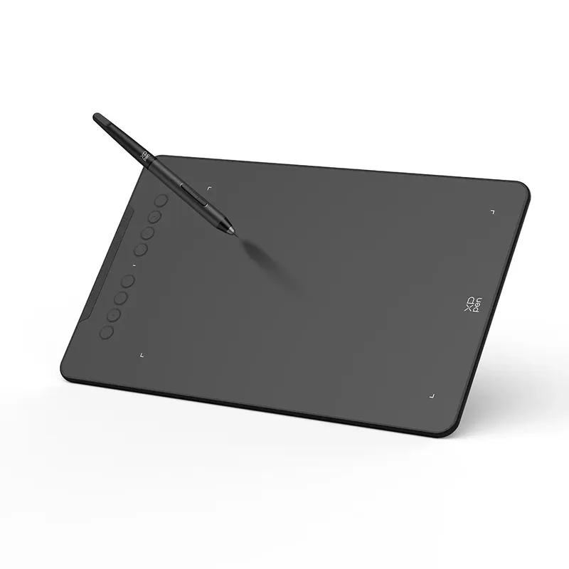 XPPen Deco 01 V3 Grafik-Digital-Zeichentablett 10 x 6 Zoll 8 Tastenkombinationen 16384 Stufen 60 Grad Neigung für Windows Mac Android