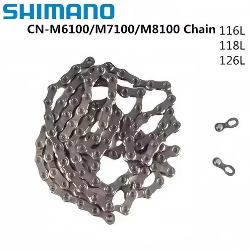SHIMANO DEORE XTR CN M9100 XT M8100 SLX M7100 DEORE M6100 Kette 12s MTB Fahrrad Kette 116L 124L 126L Fahrrad Original Shimano