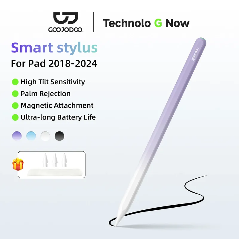 GOOJODOQ für Apple Bleistift 2 für iPad Bleistift Stylus Stift für iPad Pro 11 Bleistift Pro 12,9/9,7 2018 2019 Mini 5 mit Palm Ablehnung