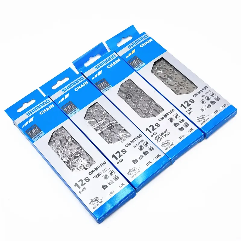 Shimano 12-Gang 12s Fahrradkette mit Quick-Link CN-M6100/M7100/M8100/M9100 116L/126L/138L