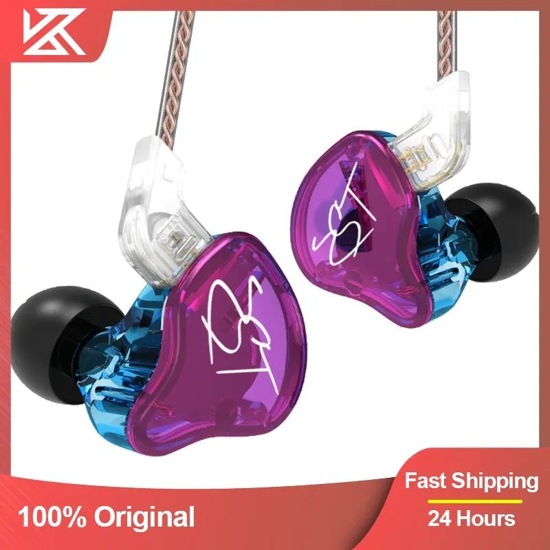 KZ ZST Pro X In-Ear-Kopfhörer, Hybrid-Headset, HiFi-Bass, Geräuschunterdrückung, bunte Ohrhörer mit Mikrofon, ersetztes Kabel für ZSN ZSX ZS3