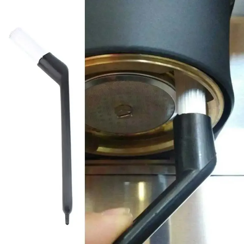 Kaffee maschinen bürsten Mühle Nylon Reinigungs bürste Ellbogen langer Griff Kaffee maschine Reiniger Werkzeug Zubehör