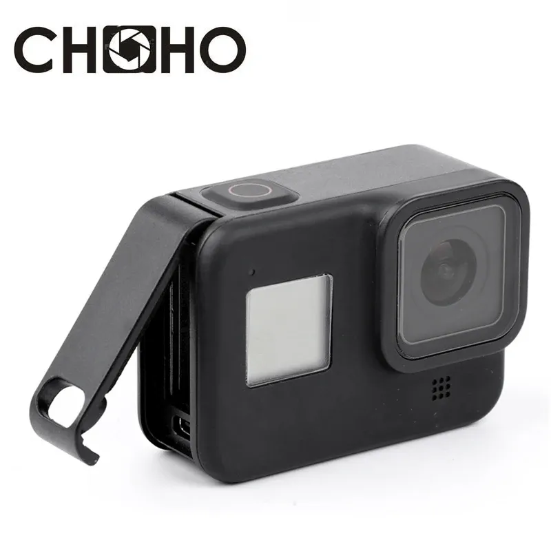Batterie-Seitenabdeckung für GoPro Hero 8, staubdichtes Batteriefach, Gehäusedeckel, Aufladen für Go Pro Hero8, schwarzes Kamerazubehör