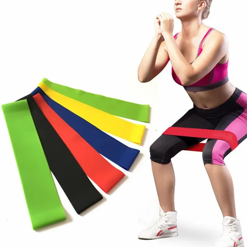 5 stücke Yoga Spannung Gürtel Fitness Elastische Gürtel Widerstand Gürtel Squat Butt AIDS Spannung Ring Stretching Übung Gürtel