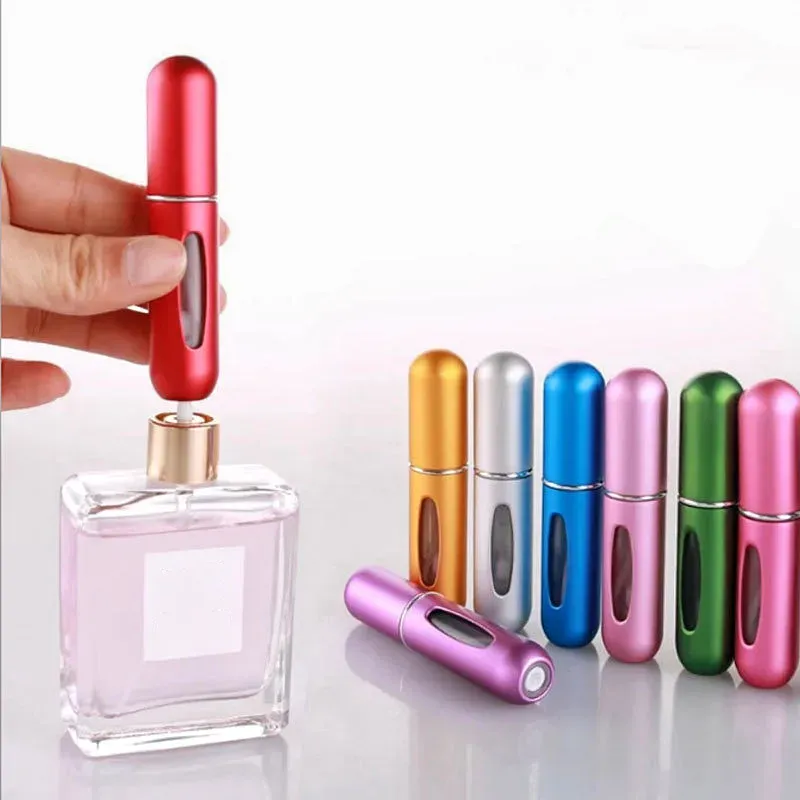 5 ml Parfüm Nachfüllflasche Tragbare Mini Nachfüllbare Sprühdose Duftpumpe Leere Kosmetikbehälter Zerstäuber für Reisewerkzeug Heiß