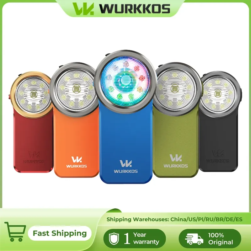 Wurkkos HD03 680LM Mini-Clip-Licht, USB C, wiederaufladbar, Taschen-Taschenlampe, Strahler/Flutlicht, tragbare EDC-RGB-Taschenlampe mit Magnet
