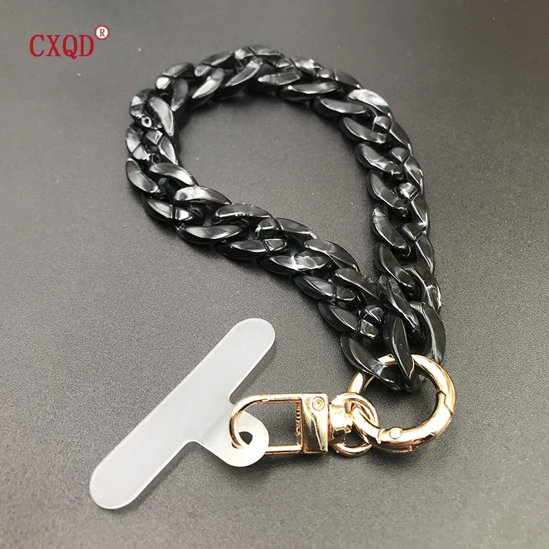 Mode Trendy Bunte Acryl Handy Kette für Frauen Mädchen Handy Gurt Anti-verloren Lanyard Hängen Schnur Schmuck Geschenke