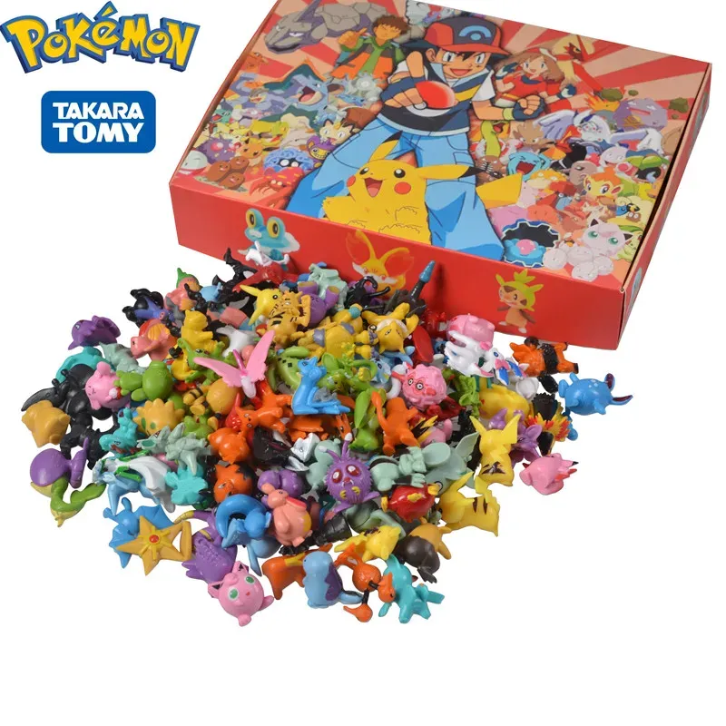 144 Stil Pokemon Figur Spielzeug Anime Pikachu Action Figur Modell Ornamentale Dekoration Sammeln Spielzeug Für Kinder Weihnachten Geschenk