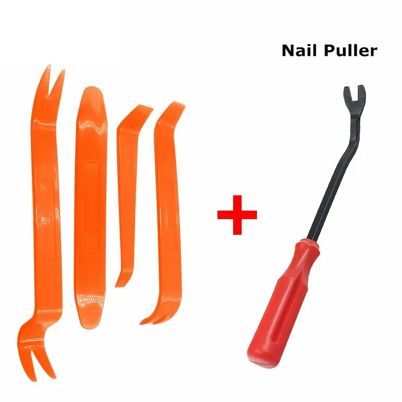 4 teile/satz Tragbare Auto Panel Removal Tool Kit Nagel Puller Radio Audio Tür Hebeln Reparatur Clip Trim Dash Entfernung Installer Hand werkzeug