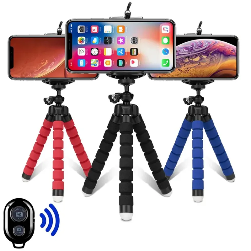 Stative Stativ Für Telefon Mobile Kamera Halter Clip Smartphone Einbeinstativ Kuttel Stehen Octopus Mini Stativ Für Telefon