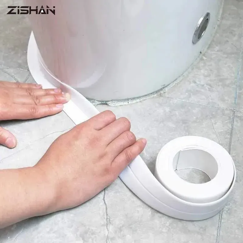 Duschbad Dichtung sband Streifen PVC selbst klebende wasserdichte Wanda uf kleber für Bad Küche Dichtung Dichtung streifen Waschbecken form beständig