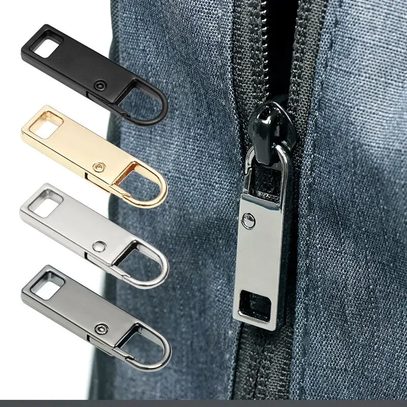 4 Stück/8 Stück abnehmbarer Reißverschlusszug, mehrfarbige Ersatz-Reißverschlusszubehör für Jeans und Rucksack, Nähwerkzeuge
