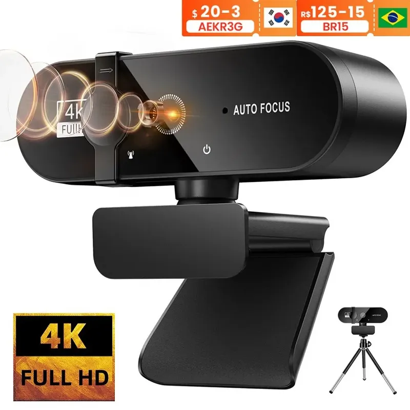 4k webcam 1080p mini kamera 2k full hd webcam mit mikrofon 30fps usb web cam für auto fokus pc laptop video aufnahme kamera