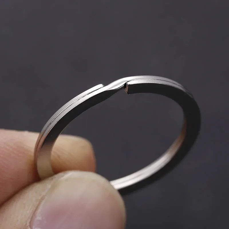 20 Stück geteilte Biegeringe aus Metall, Metallhaken für DIY-Schlüsselanhänger, Anhänger, Zubehör