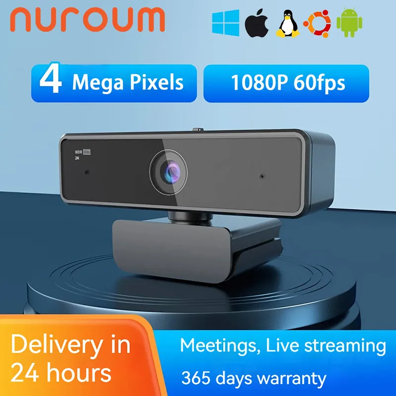 Nuroum V11 Hohe Qualität 1080p 60fps Full Hd Plug Und Play Computer USB Web Kamera Mini Webcam 2K für PC Laptop Mit Mikrofon