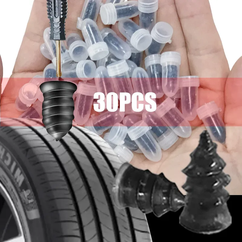 10/30Pcs Auto Reifen Reparatur Gummi Nagel Set Universal Auto Motorrad Reifen Reparatur Nägel Lkw Roller Fahrrad Reifen punktion Reparatur Werkzeug