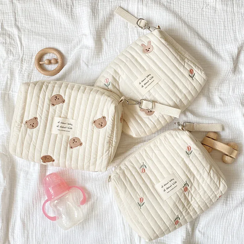 Neue Mama Tasche Nette Druck Stickerei Mama Tasche Zipper Neugeborenen Baby Windel Tasche Windel Tasche Reise Kinderwagen Lagerung Taschen