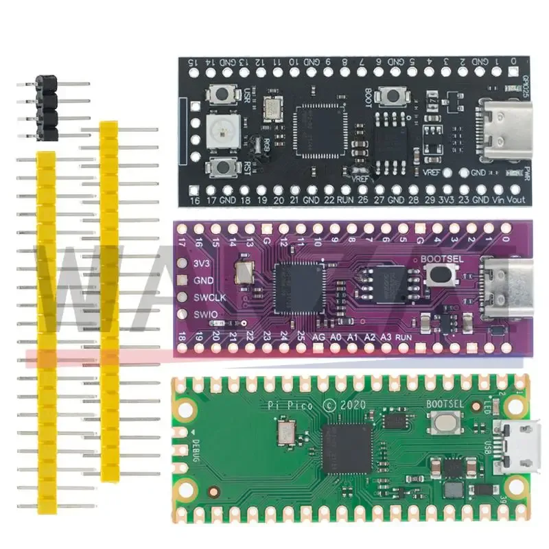 Offizielles Raspberry Pi Pico Board RP2040 Dual-Core 264 KB ARM Low-Power-Mikrocomputer Hochleistungs-Cortex-M0+-Prozessor