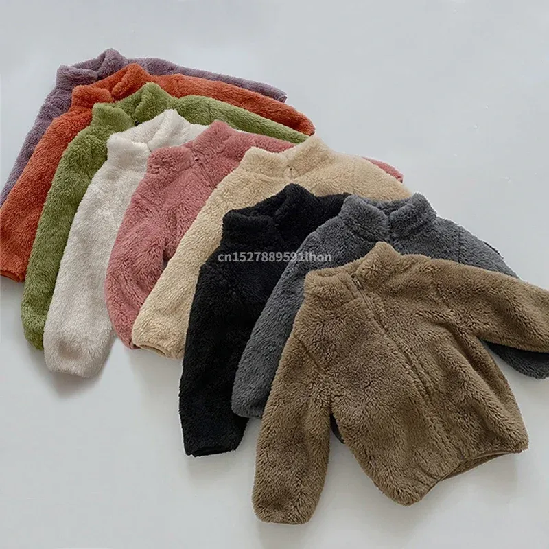 Kinder Winter Mäntel 2025, Neue Kinder Oberbekleidung Jungen Warme Fleece Jacke Baby Mädchen Jacken für Herbst Frühling Kinder Kleidung