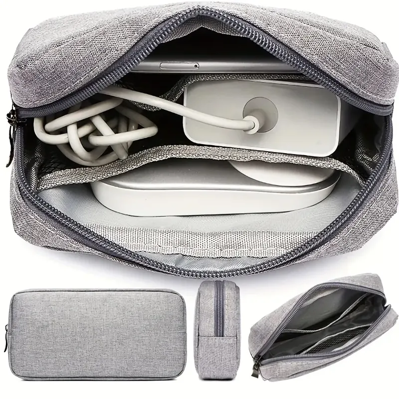 Aufbewahrungstasche, Kabel-Organizer, Reisetasche, kleine Aufbewahrungstasche für Elektronik, SD-Karte, Powerbank