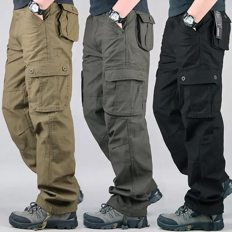 Taktische Cargo hose Männer Baumwolle Overalls Outdoor-Arbeits hose große Größe Hombre Kleidung Camo Wander hose