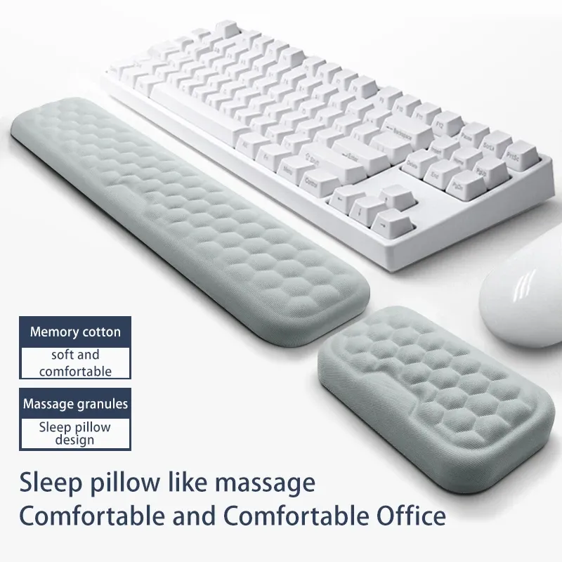 Tastatur-Maus-Handballenauflage, ergonomisches Büro-Design, schützt und entspannen, Handgelenk-Memory-Schaum-Mauspad, Computer-Notebook-Mauspad