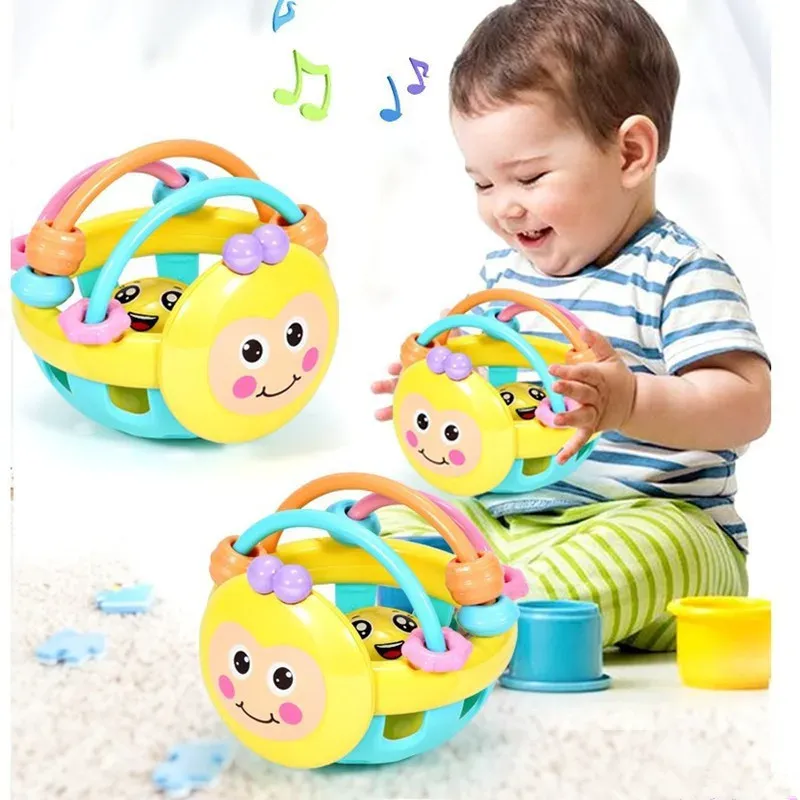 Baby Weiche Zahnen Spielzeug Neugeborenen Frühe Pädagogische Sensorischen Beißring Rassel Touch Hand Greifen Ball Entwickeln Infant Ball Spiel Spielzeug