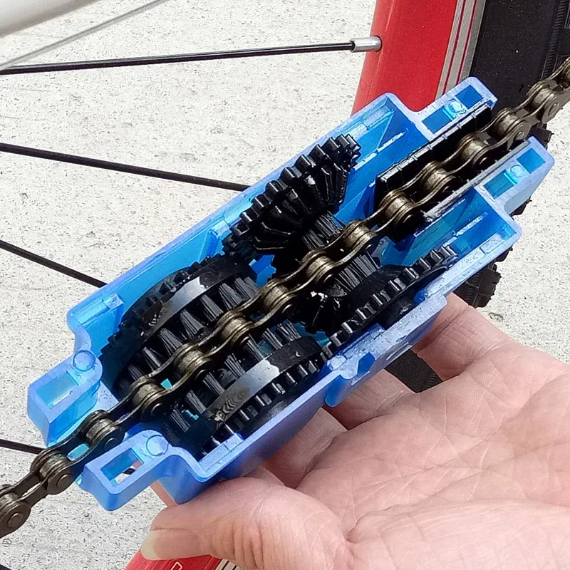 Tragbare Fahrrad Kette Reiniger Fahrrad Bürsten Wäscher Waschen Werkzeug Berg Radfahren Reinigung Kit Outdoor Zubehör
