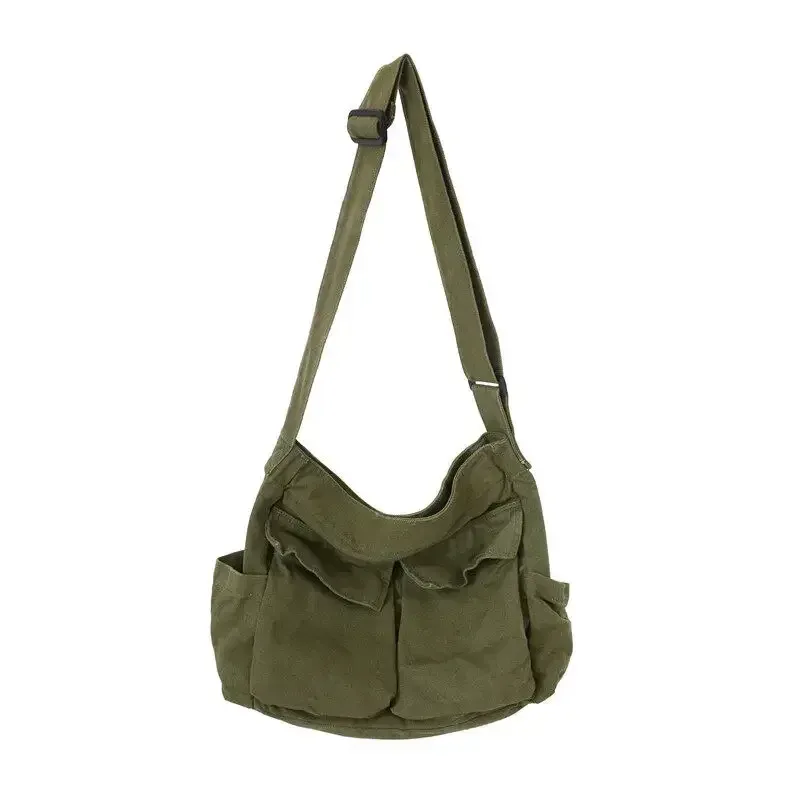 Frauen Schule Messenger Taschen Für Frauen Schulter Damen Designer Handtasche Feste Große Kapazität Casual Leinwand Schulter Weibliche Taschen