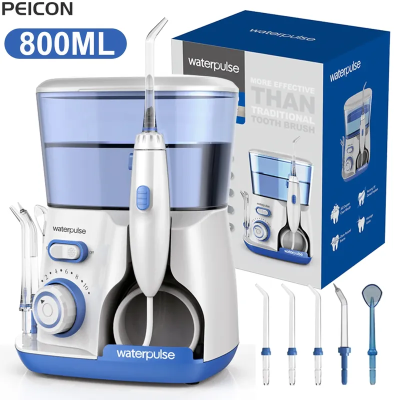 Munddusche Dental Wasser Flosser für Zähne Hochdruck Elektrische Dental Irrigator Wasser Flosser Mund Waschmaschine 800ML