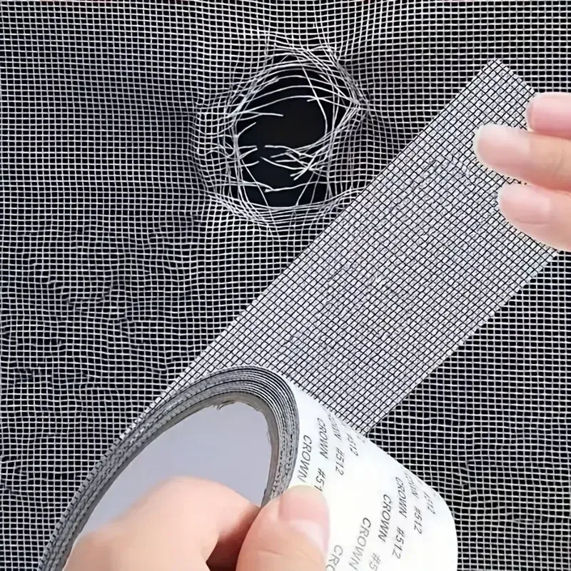 1 Stück, einfach anzubringendes, wasserdichtes Reparaturband für Fenstergitter – halten Sie Mücken mit unserem Anti-Insekten- und selbstklebenden Netzpflaster aus