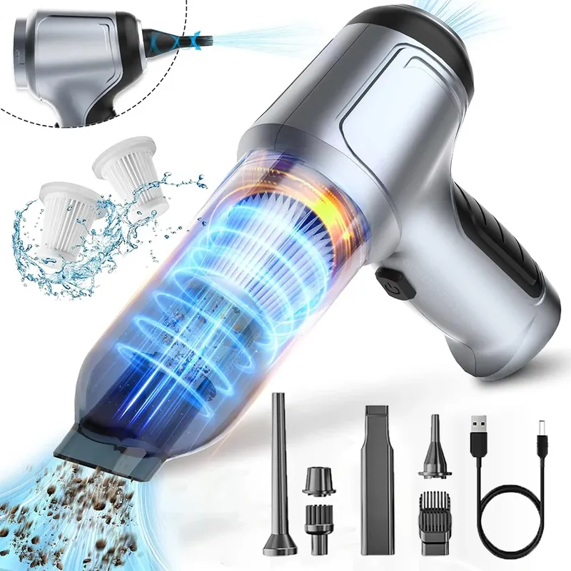 Auto Staubsauger Drahtlose Tragbare Staubsauger 95000PA Starke Saug Handheld Mini Reiniger High Power Gebläse für Auto Hause