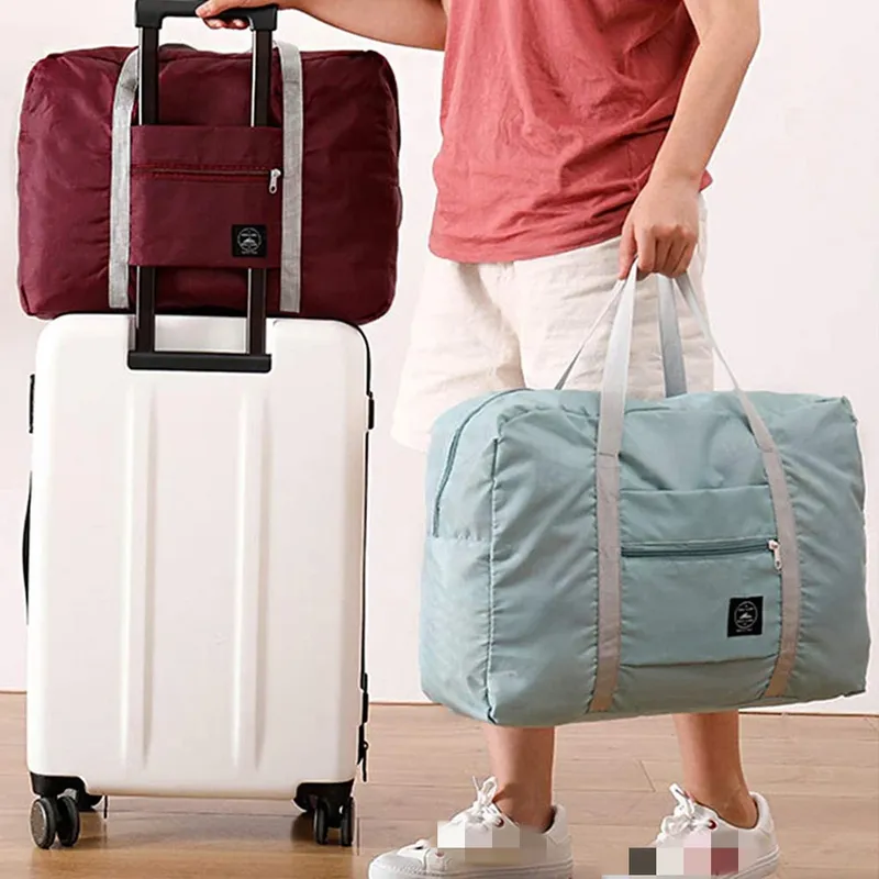 Faltbare Handgepäck-Reisetaschen Aufbewahrung tasche mit großer Kapazität Leichte multifunktion ale Flugzeug-Reisetasche aus Nylon