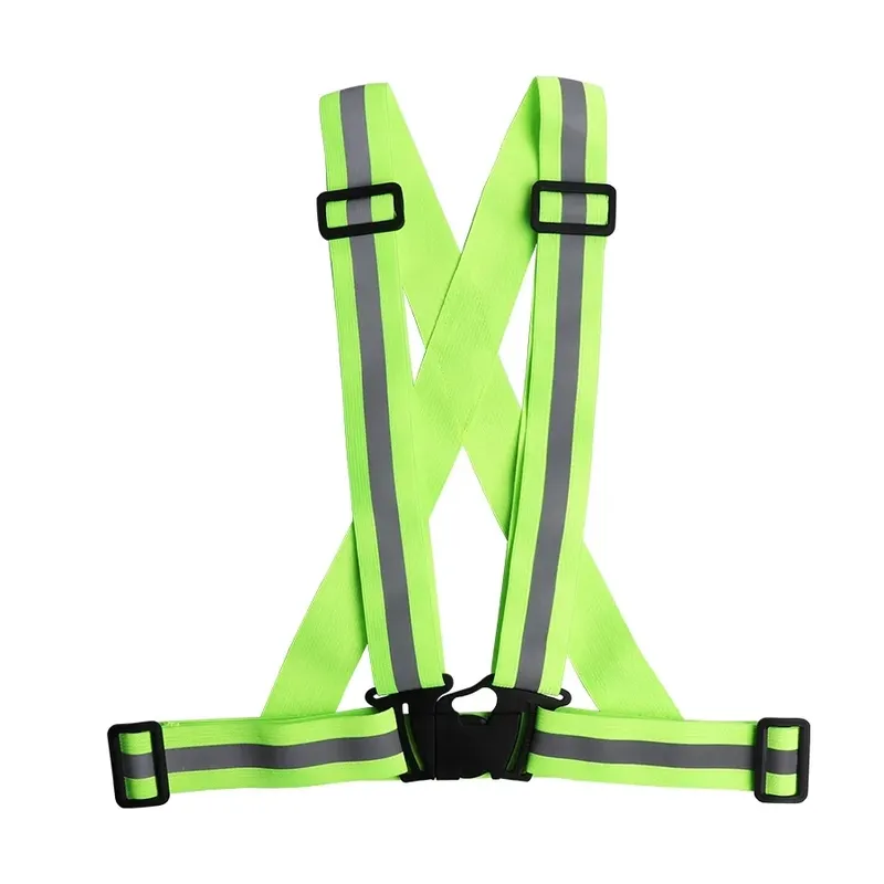 Verstellbare Weste, Sicherheitswesten mit hoher Sichtbarkeit, Verkehr, Nacht, Outdoor, zum Laufen, Radfahren, Sport