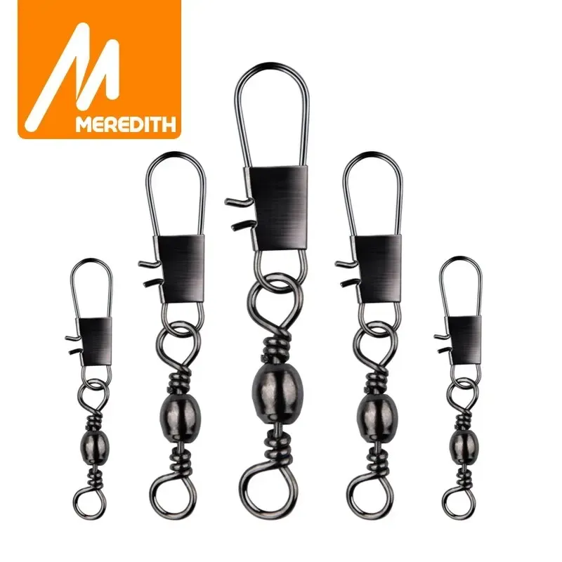 4 Größe 100 teile/paket schwenkbar Angelstecker-Stift-Lager-Rolling-Snap-Fastlock-Clips Angelhaken-Angel gerät Zubehör