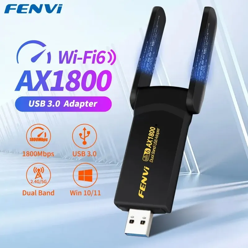 Fenvi 1800 MBit/s WLAN 6 USB-Adapter Dualband 2,4g/5GHz WLAN-Empfänger USB 3,0 Dongle Netzwerk karte für Laptop PC Win