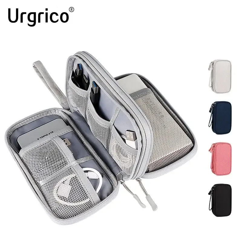 Aufbewahrungstasche für Datenkabel, wasserdicht, tragbar, Aufbewahrungstasche, Reise-Organizer, Tasche für Kabel, Kabel, USB-Ladegerät