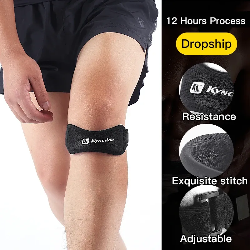 1PC Patella Kniescheibe Band Einstellbare Silica Gel Knie Sehne Strap Protector Knie Pad Laufsport Radfahren Gym Knie Unterstützung