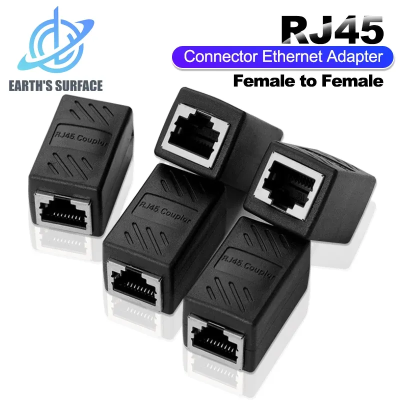 RJ45-Koppler Cat7 Cat6 Ethernet-Adapter Gigabit-Schnittstelle Netzwerk-Extender-Konverter Buchse auf Buchse Verlängerungskabel