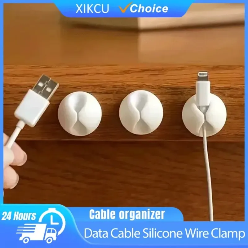10/20Pcs Kabel Clips Wickler Silikon Kabel Organizer Desktop Draht Lagerung Ladegerät Kabel Halter für Auto USB Lade tablet Draht