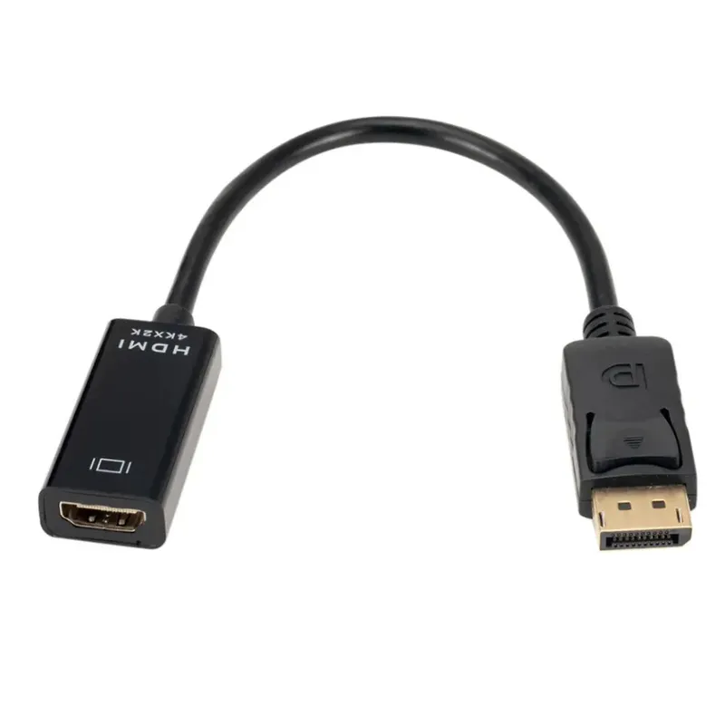 DP zu HDMI Adapter Konverter 4K 1080P Stecker auf Buchse DisplayPort zu HDMI-Kompatibel Video Audio Adapter Kabel für PC TV Laptop