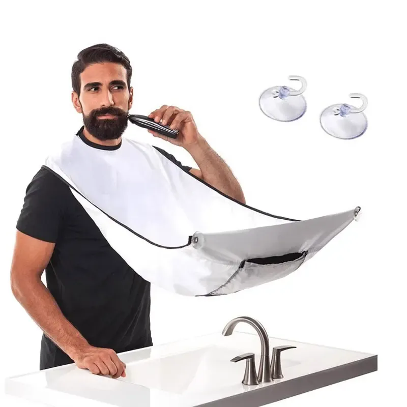 1pc Männliche Rasieren Schürze Bart Catcher Cape Pflege Bib Gesicht Rasierte Haar Erwachsene Lätzchen Rasierer Reinigung Friseur Mann sauber Schürze