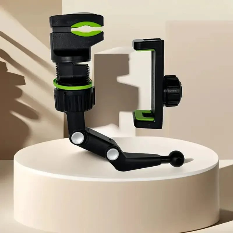 360 °   Rotierender Autotelefonhalter, universeller Autotelefonständer, automatischer Rückspiegel, Sitzclip, universelle faule Halterung für alle Telefone