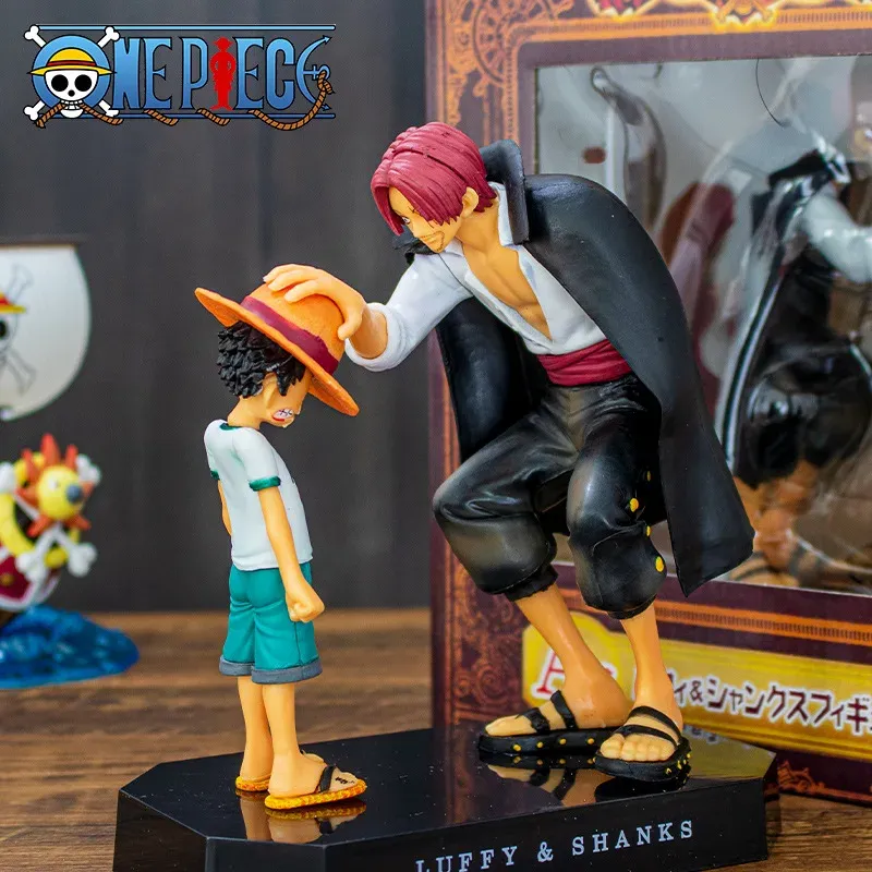 18 cm One Piece Anime Figur Four Emperors Shanks Strohhut Ruffy Actionfigur One Piece Sabo Ace Sanji Roronoa Zoro Figur