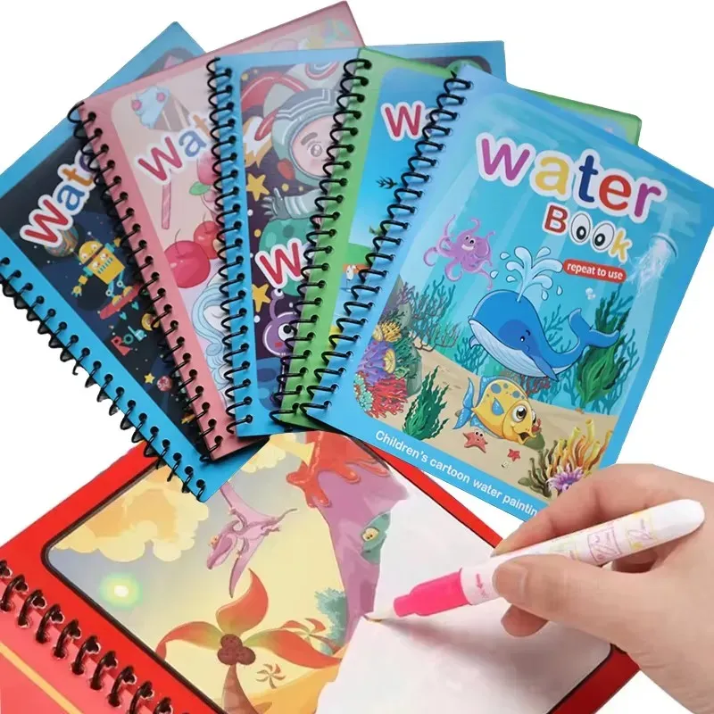 NEUE Kinder Magische Wasser Zeichnung Bücher Malbücher Malerei Spielzeug für Kinder Geburtstag Weihnachten Neujahr Geschenk für Jungen und Mädchen