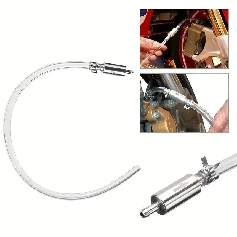Auto Motorrad Bremse Blutungen Ändern Pumpe Werkzeug Entlüfter Flüssigkeit Schlauch Hydraulische Kupplung Ventil Rohr Set Pit Dirt Bike Zubehör