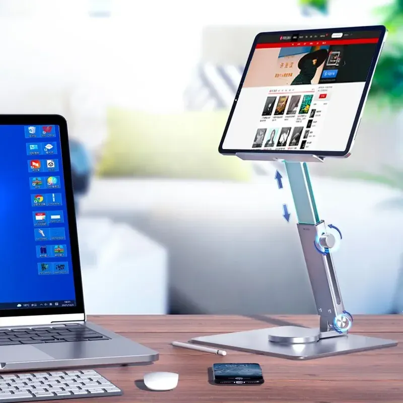 Universal Aluminium Legierung Tragbare Tablet Halter Für iPad Air Pro Mini Tablet Ständer Halterung Einstellbare Flexible Handy Ständer