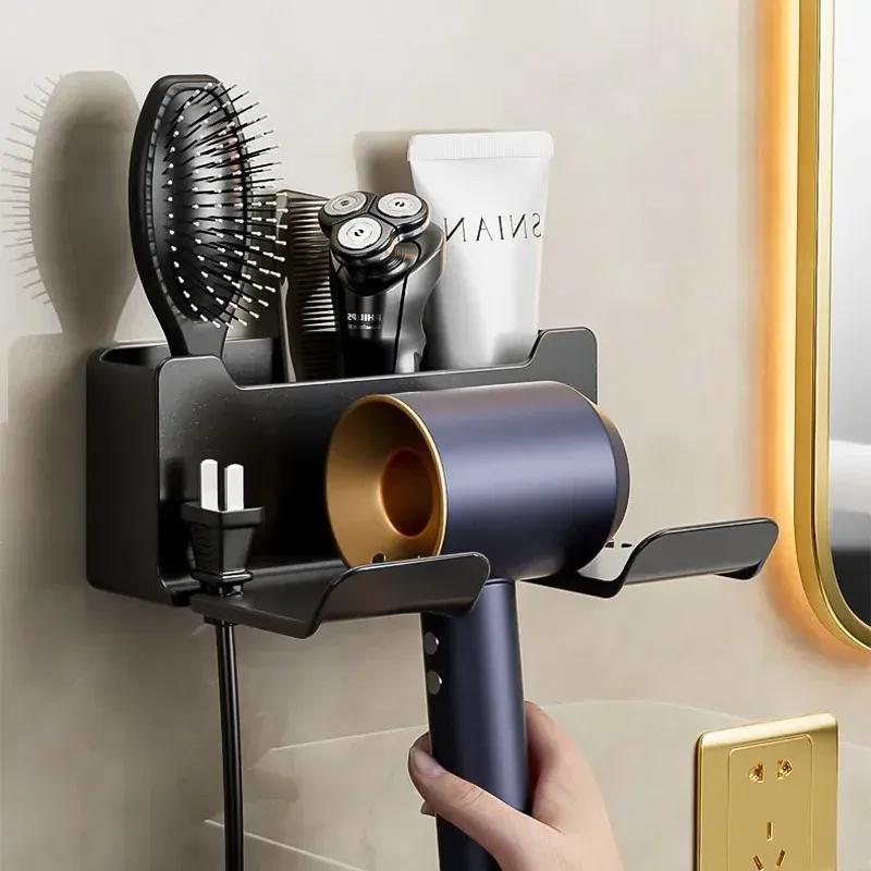 Haartrockner Halter Wand Trockner Wiege Haarglätter Stehen Haartrockner Organizer Box Wc Gebläse Halter Regal Bad Zubehör